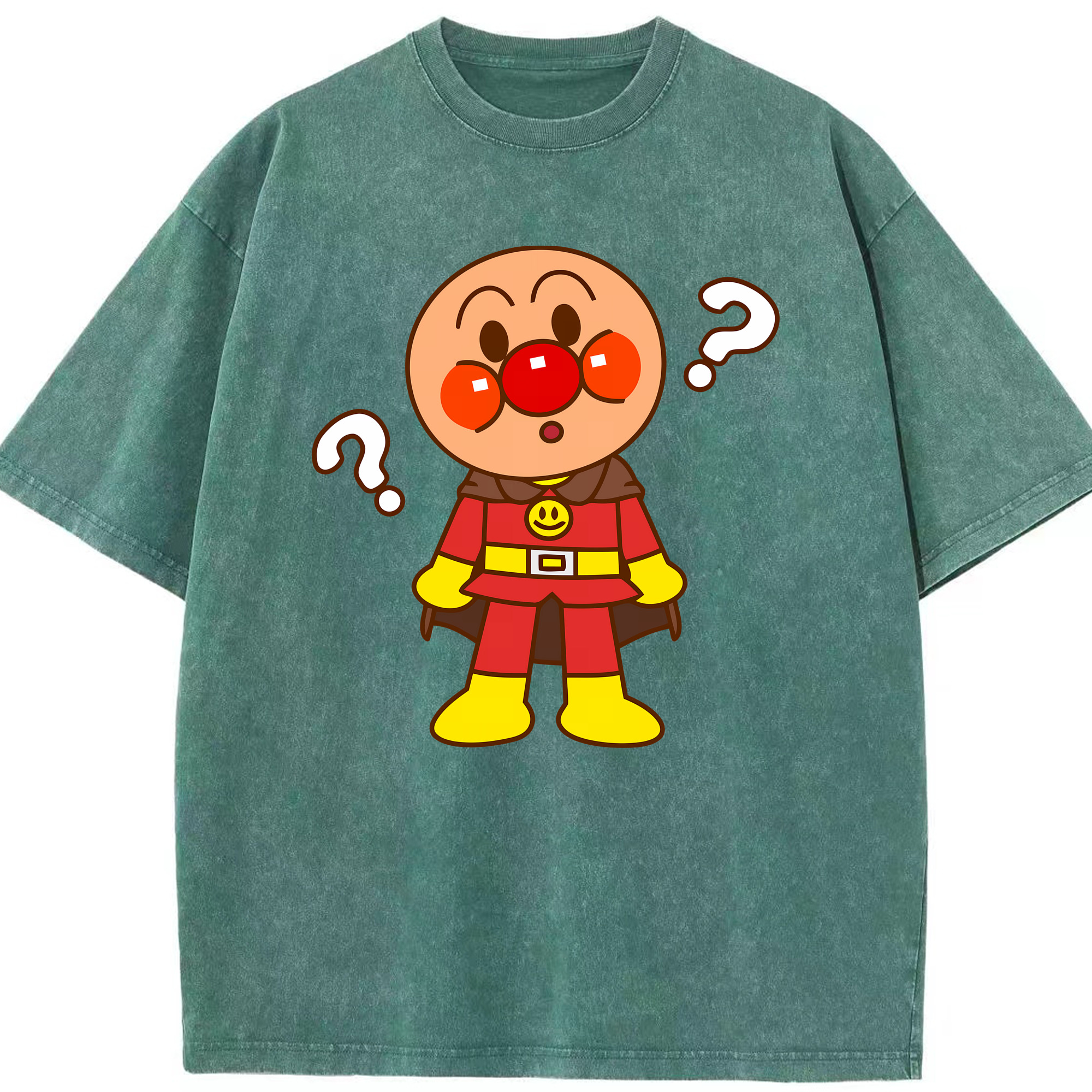 （画像用） アンパンマン Anpanman 綿100% ヴィンテージ風 半袖Tシャツ（フロントプリント）
